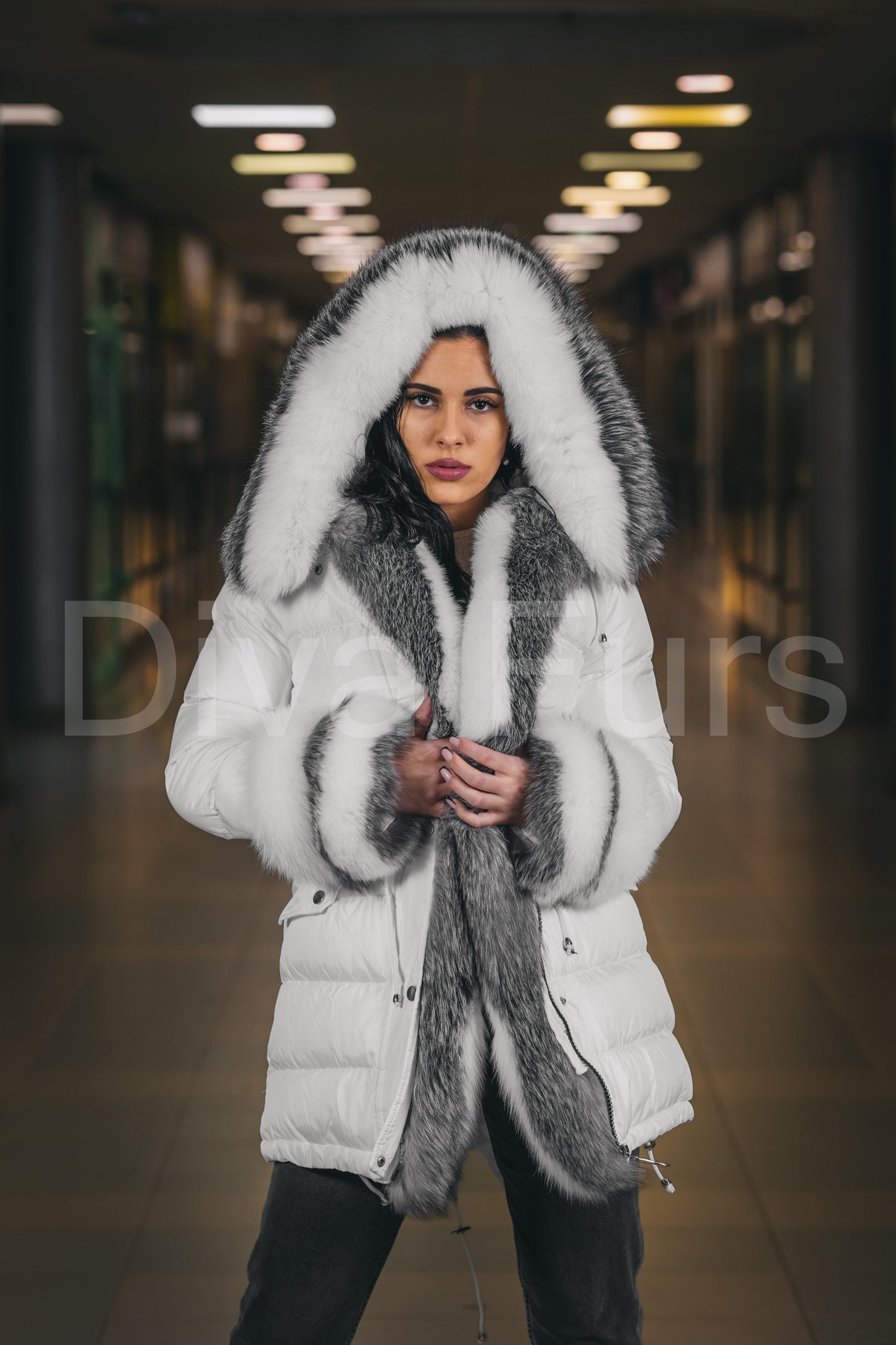 Jakna sa prirodnim krznom Tina